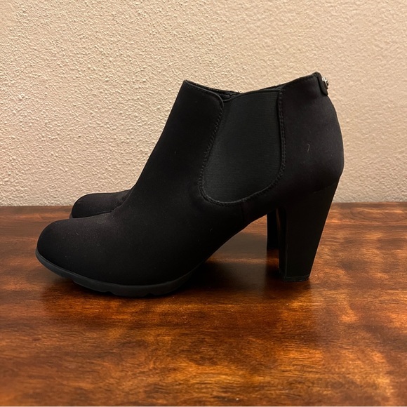 Black Anne Klein Ankle Boots Size 10 - Picture 2 of 16